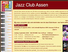 Tablet Screenshot of jazzclubassen.nl